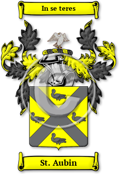St. Aubin Family Crest Download (jpg) Legacy Series - 150 DPI